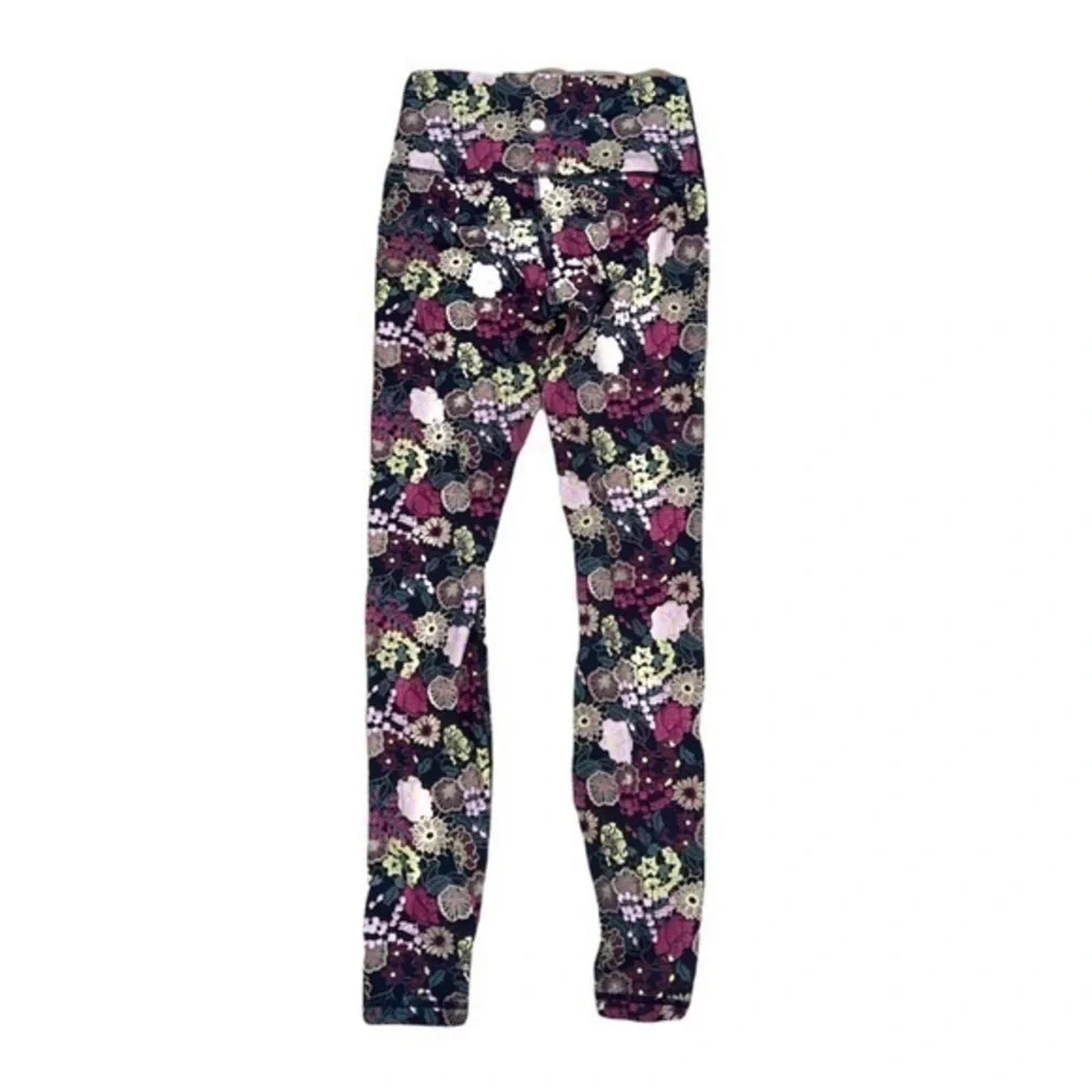 Lululemon‎ Wunder Under Flurolace Multicolor Floral Allover Print Leggings